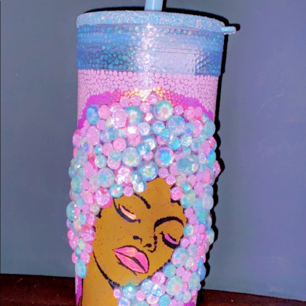 Bling Bling Afro Queen Tumbler